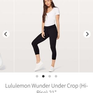 Lululemon wunder under crop